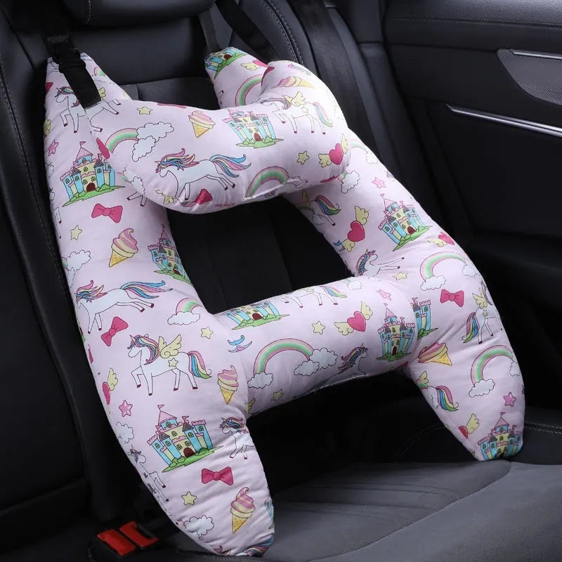 55x70cm automotive headrest pillow with pearl cotton filling showing pattern options