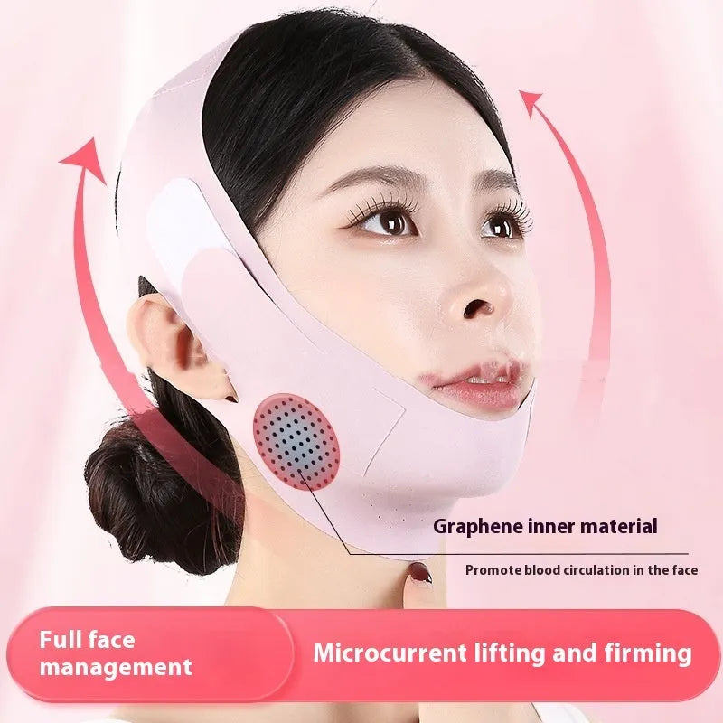 Small V face shaping mask in purple and green graphene 9.0 options with anti-sagging bandage design
