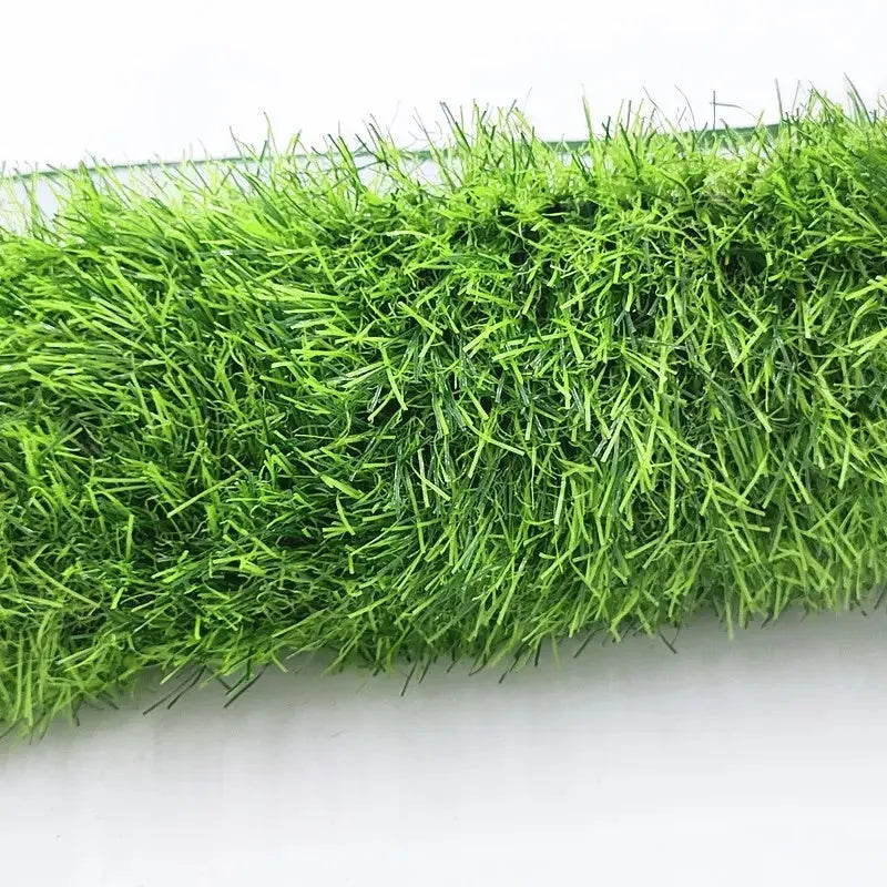 Artificial grass dog toilet training mat on floor with three size options shown