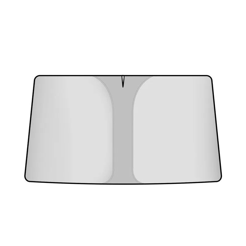 Car double ring front shield sun protection in titanium silver NC fabric for heat insulation