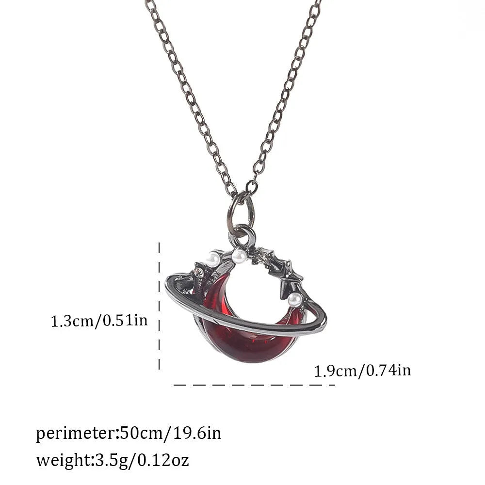 Dark style Halloween necklace for women with a choice of alloy bat, spider, or cross pendants on a chain.