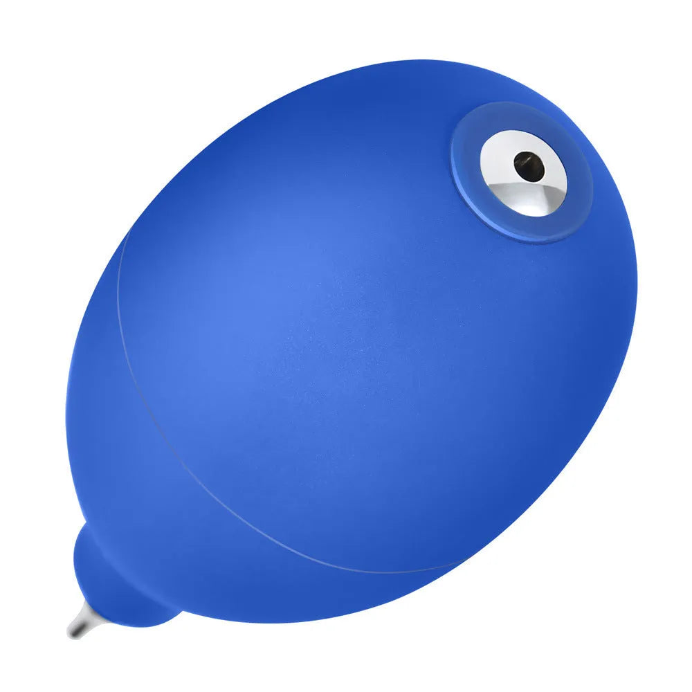 Blue and black rubber dust removal ball cleaning tool for camera and mobile phone maintenance