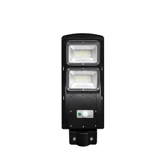 60W integrated solar street light with remote control for outdoor garden and rural pathway illumination.