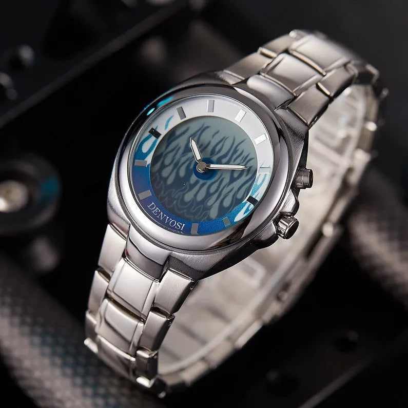 Millennium vintage Y2K digital dual display men's watch with 40mm dial and stainless steel buckle