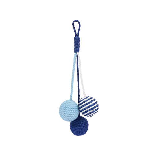 Multi-colour cat teaser stick toy set with bite-resistant catnip ball measuring 255mm by 105mm