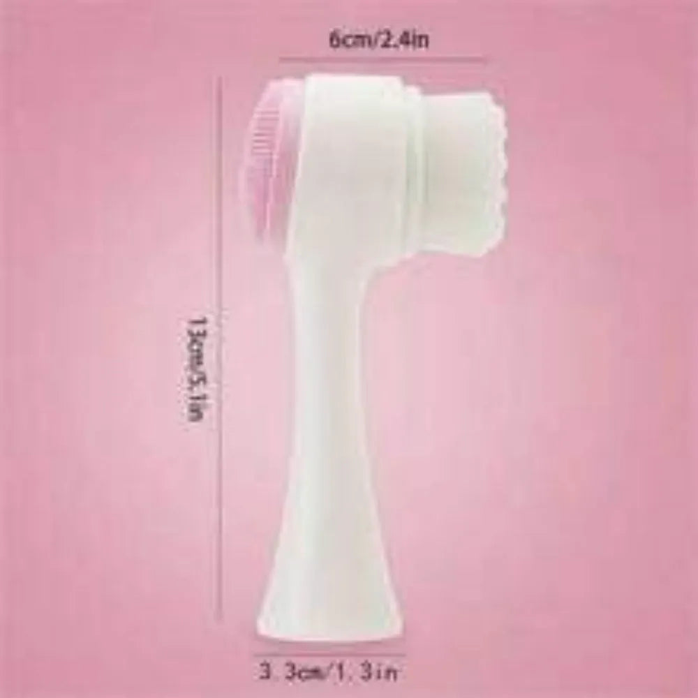 Blue and pink pet paw brush with nylon bristles for dog and cat grooming