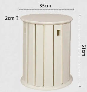 Stackable iron dining stool in modern round design with four colour finish options