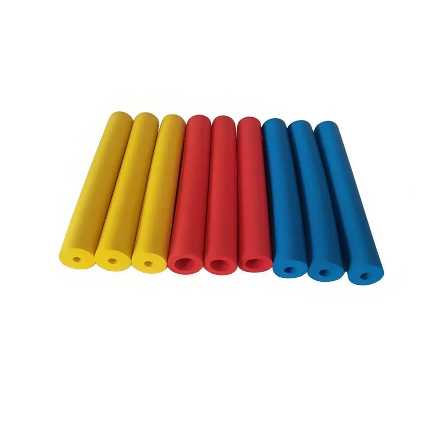 Set of rubber grip hoses with 10mm and 18mm inner diameters for utensils and pens