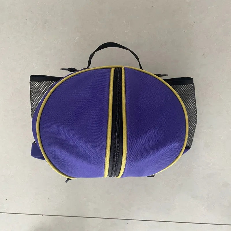 Black Oxford cloth basketball bag with a 9-litre capacity shown with both one-shoulder and two-shoulder strap options.