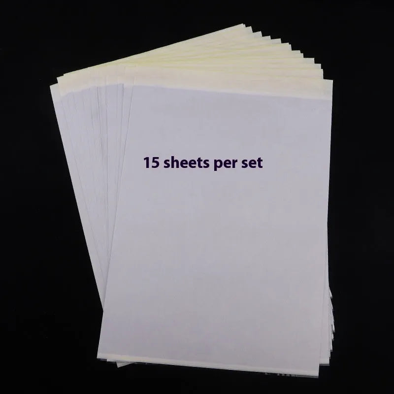 A4 tattoo transfer paper packs with transfer paste gel for quadruple copy designs