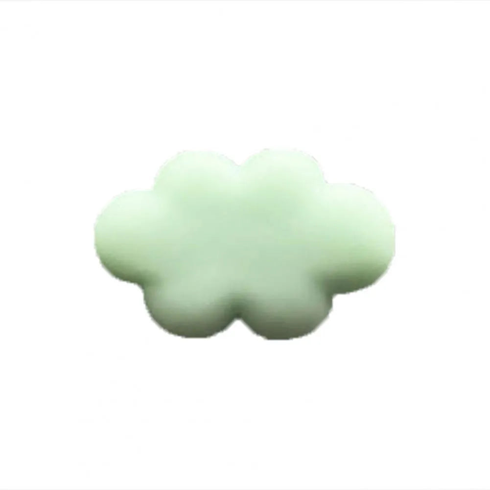 Resin car fragrance clip with Baiyun Cartoon design attached to car air vent