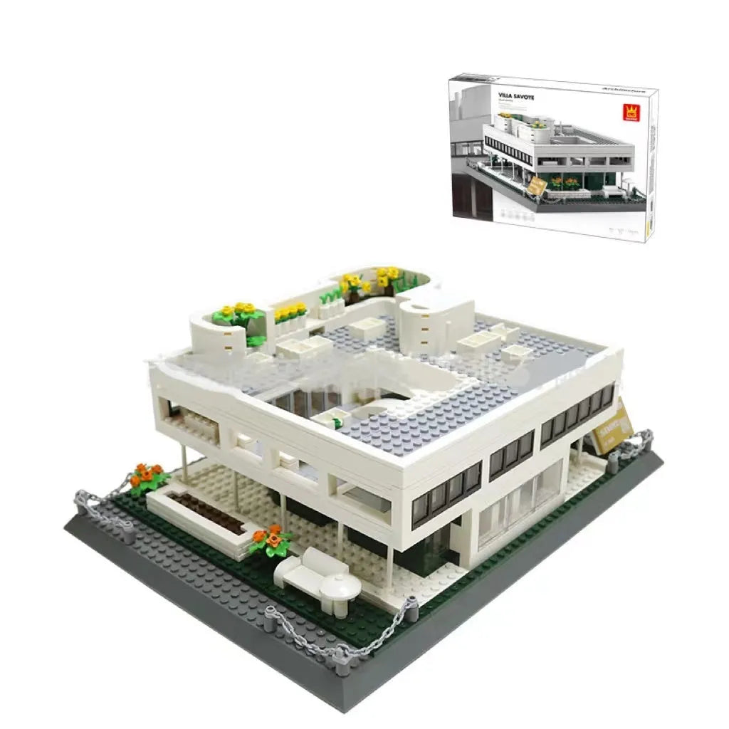Wange plastic building block set with over 800 pieces for constructing landmark models including Big Ben and the Statue of Liberty.