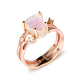 S925 silver ring with triangular shape and central moonstone in rose gold, white, or yellow gold finish.