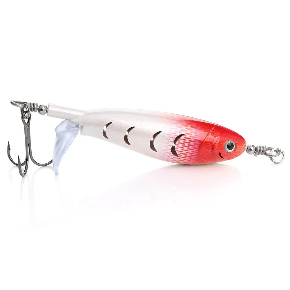 7.5cm long bionic fishing lure bait for road fishing shown in one of its five colour variations