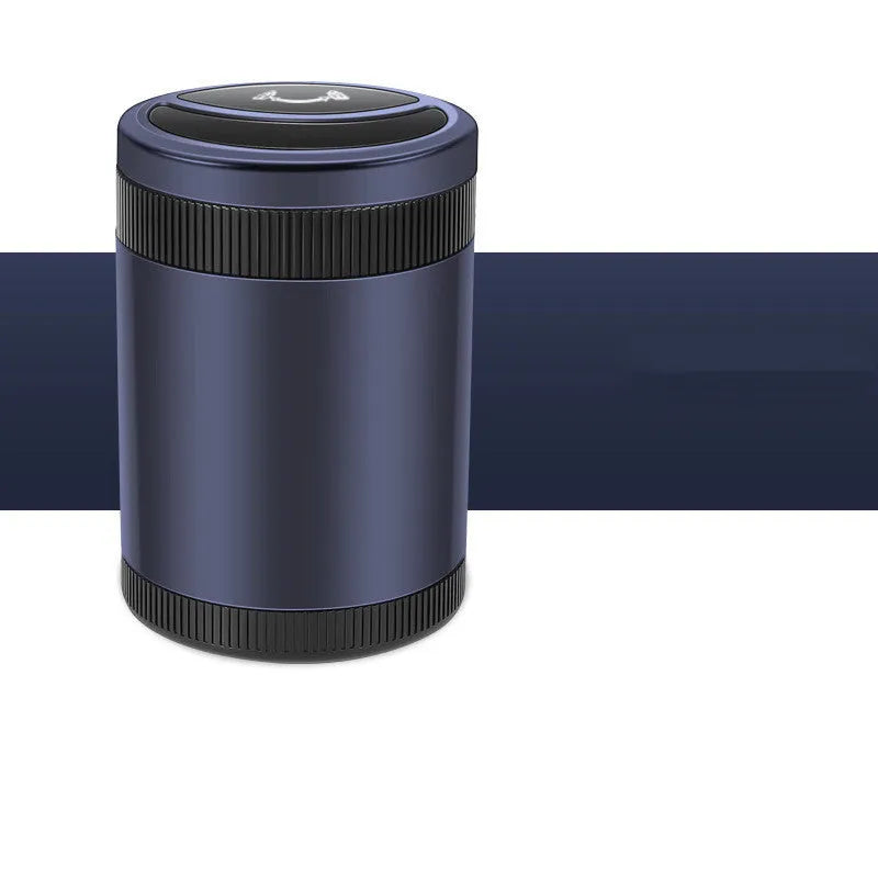 Automatic sensing ashtray in vehicle mounting position with USB connectivity port