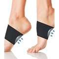Elastic foot bandage with arch support for flat feet in ordinary and heart styles