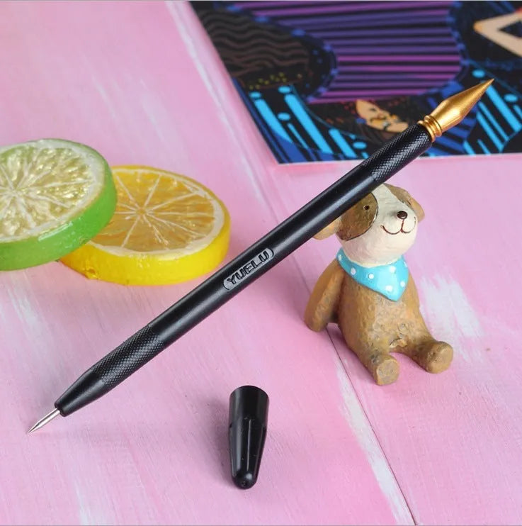Scraping painting tools set with healing pen, scrapers and photo frames for scratch art projects