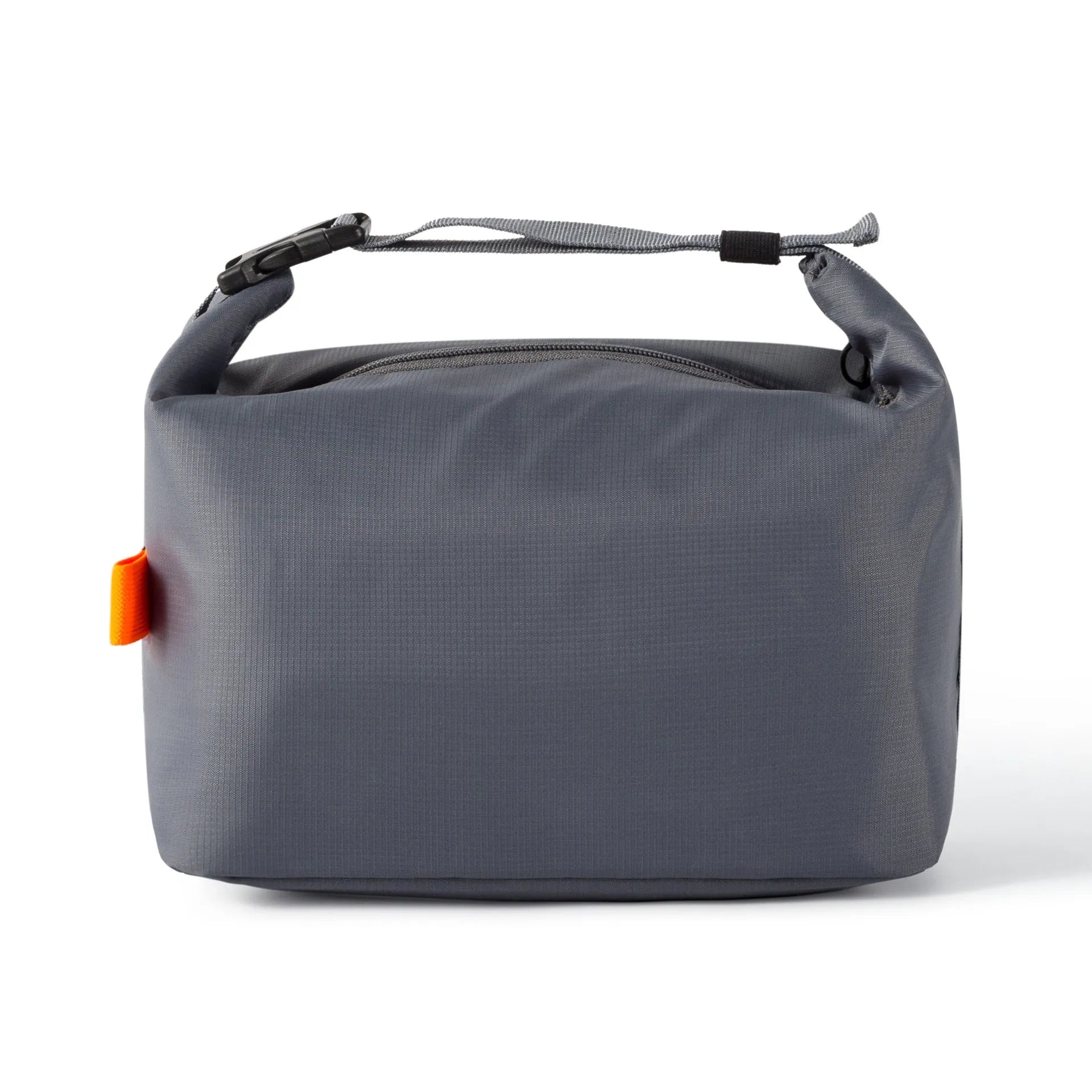 Japanese-style insulated lunch bag in Oxford cloth, shown in Army Green colour with a wide opening.