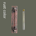 Industrial retro flute wall lamp with iron shade in four colour finishes