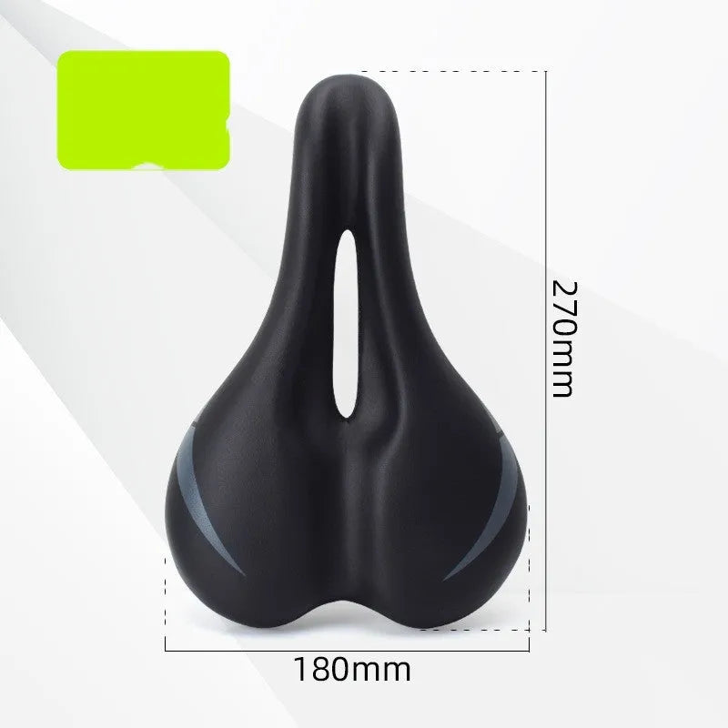 Bicycle seat cushion with hollow design showing 3147 colour and 270mm x 180mm dimensions