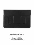 13.3-inch laptop bracket bag with integrated dual-angle stand in black or brown