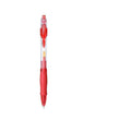 0.5mm gel pen with plastic body in black, blue, and red ink colour options