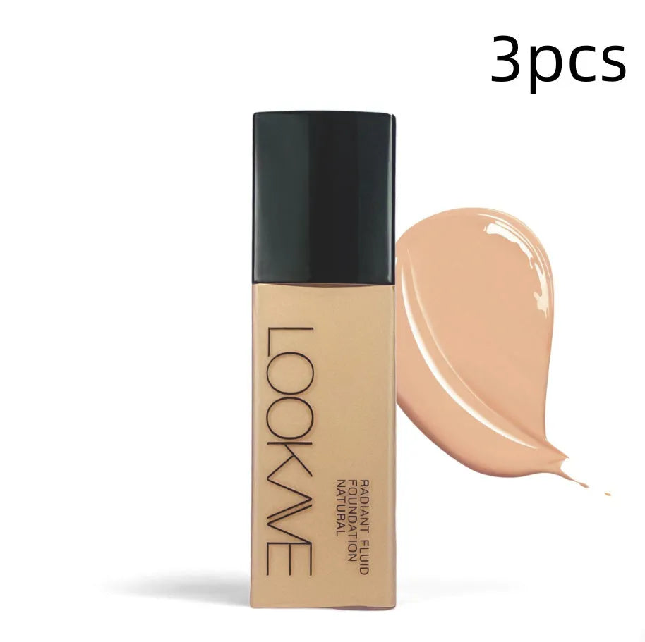 LOOKAVE Matte Liquid Foundation tube in 21c size with shade options LK63C-01 to LK63C-06