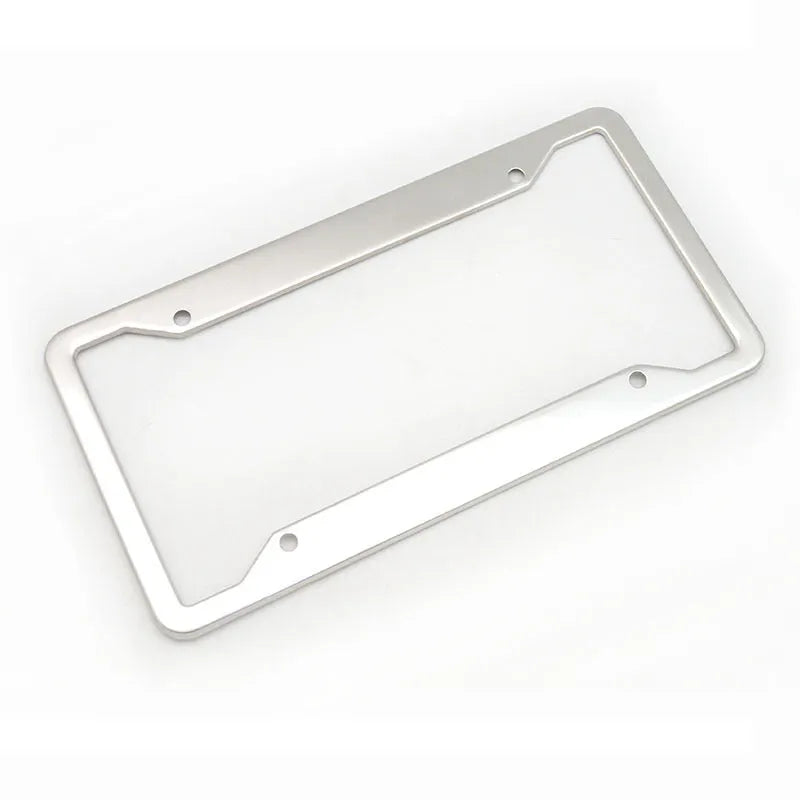 Aluminium alloy licence plate frame in black finish, showing 200x150mm dimensions.