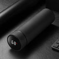 450ml stainless steel insulated water bottle in blue with optional temperature display on lid.