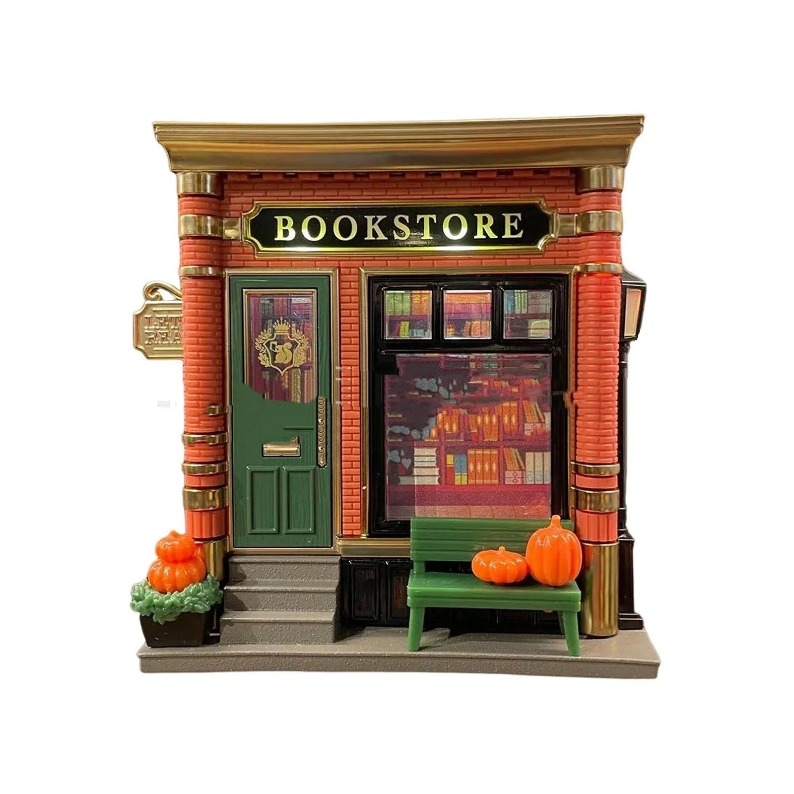 Cartoon Christmas house small night lamp ornament plastic resin decoration with US plug