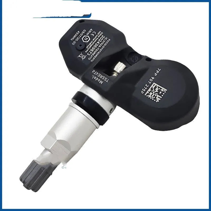 Black tyre pressure monitoring system for Audi cars with four wireless valve sensors