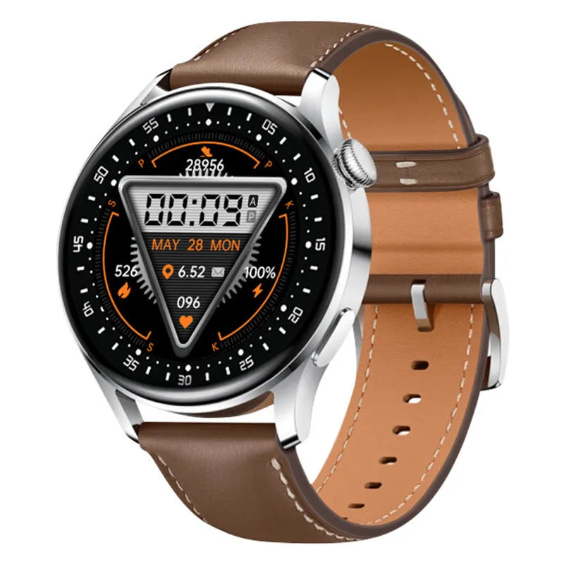 Smart watch ring with 1.32 inch touchscreen display and silicone wristband in multiple colour options