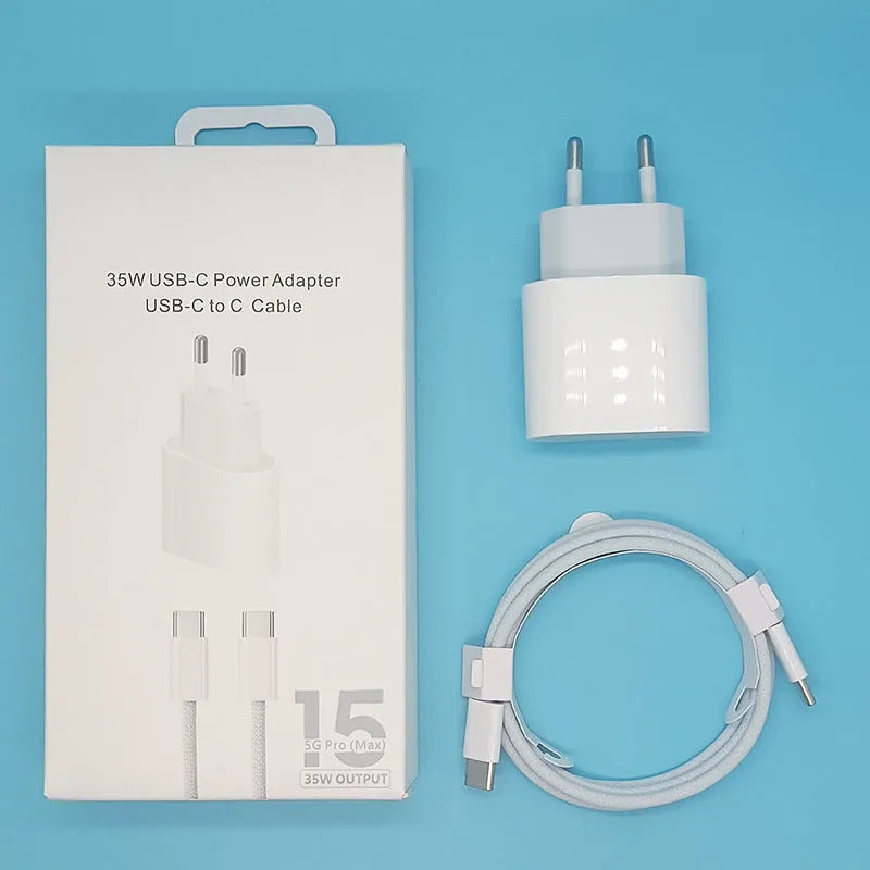 PD20W mobile phone charger with USB port in American and European plug styles
