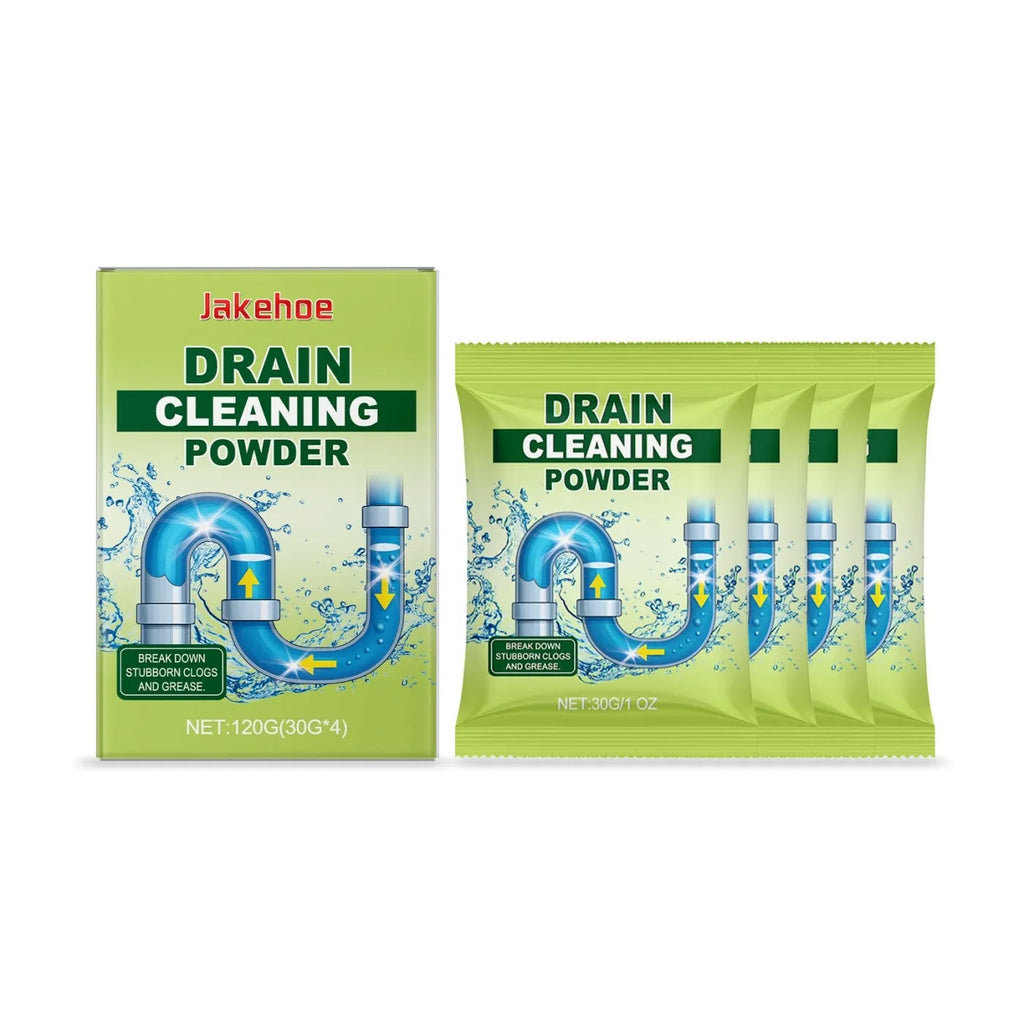 120g drain cleaning powder container with chemical formula for unblocking household plumbing