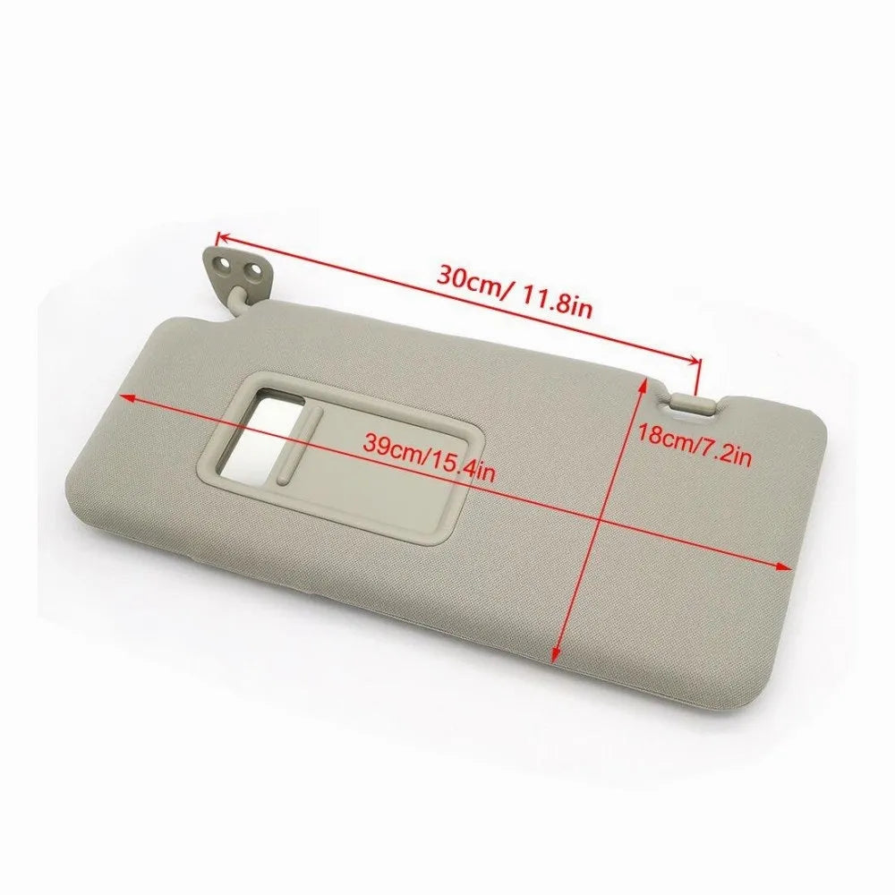 Beige sun visor with cosmetic mirror for Nissan Lida 2005-2012 cars
