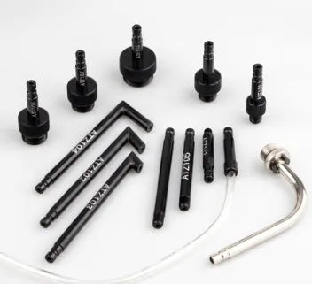 Thirteen-piece automatic transmission oil refuelling tool kit with wave box connector