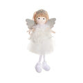 Cloth Christmas angel hair pendant for a girl's high ponytail in white, pink, or khaki colour