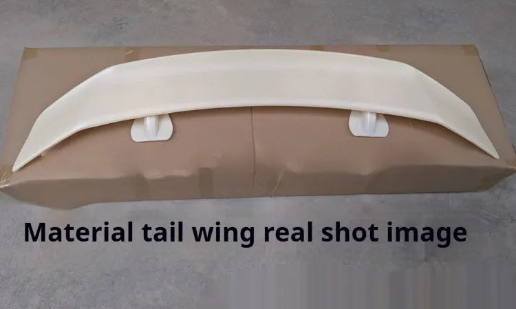 Universal punch-free ABS plastic car spoiler tail wing in various finishes