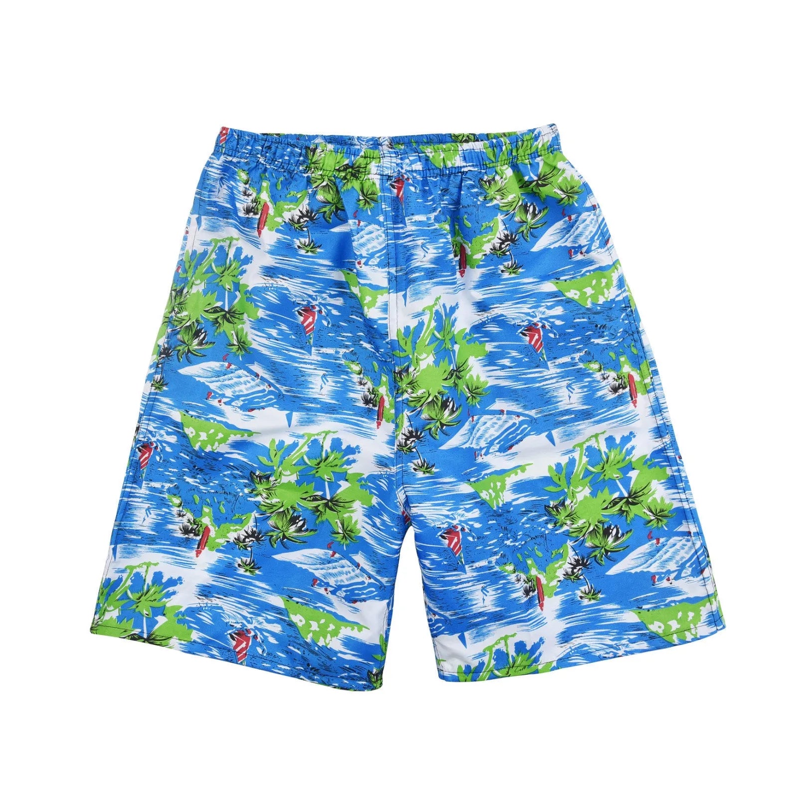 Men's floral print swimming trunks in multiple colour patterns with five-point design