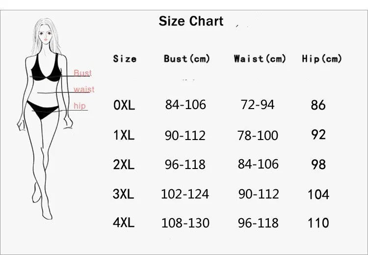 Women's floral print one-piece swimsuit with split colour design in sizes 0XL to 4XL