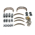 Alloy metal accessories for military card model remote control car with grey structural parts and black tyres