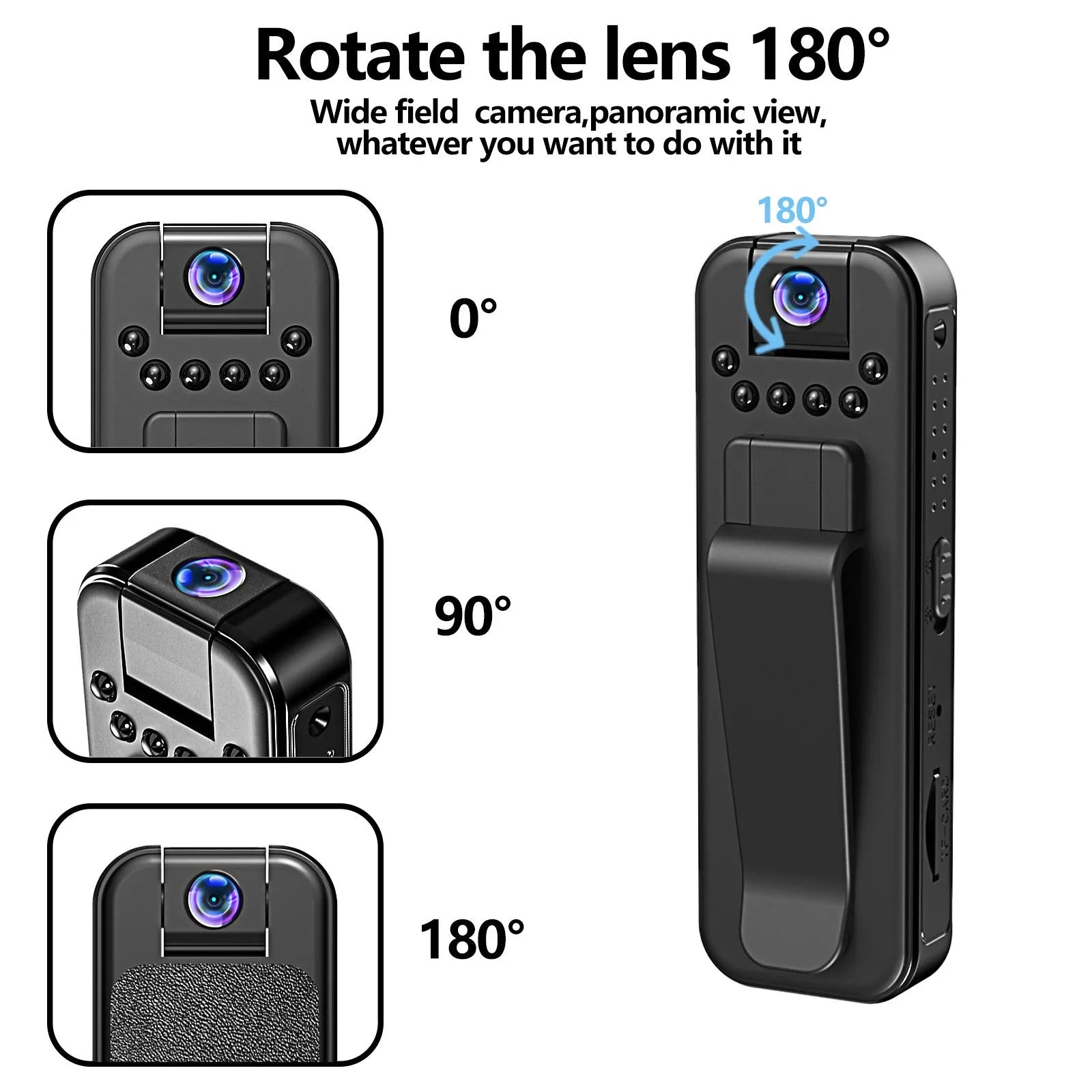 L7 Outdoor HD video recorder with WiFi and night vision infrared for home and conference use.