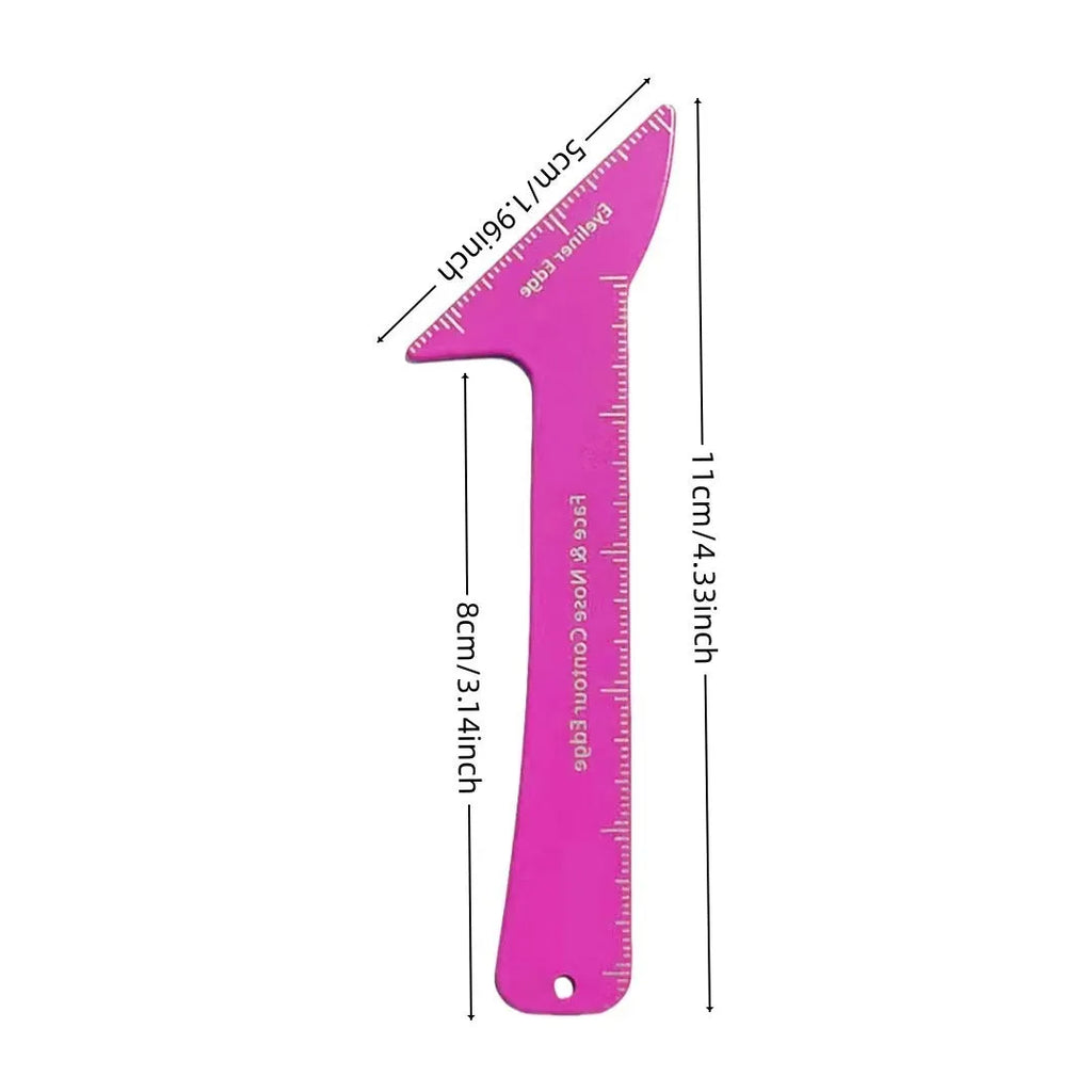 Reusable 3-in-1 eyeliner stencils tool for hooded eyes makeup application in pink colour