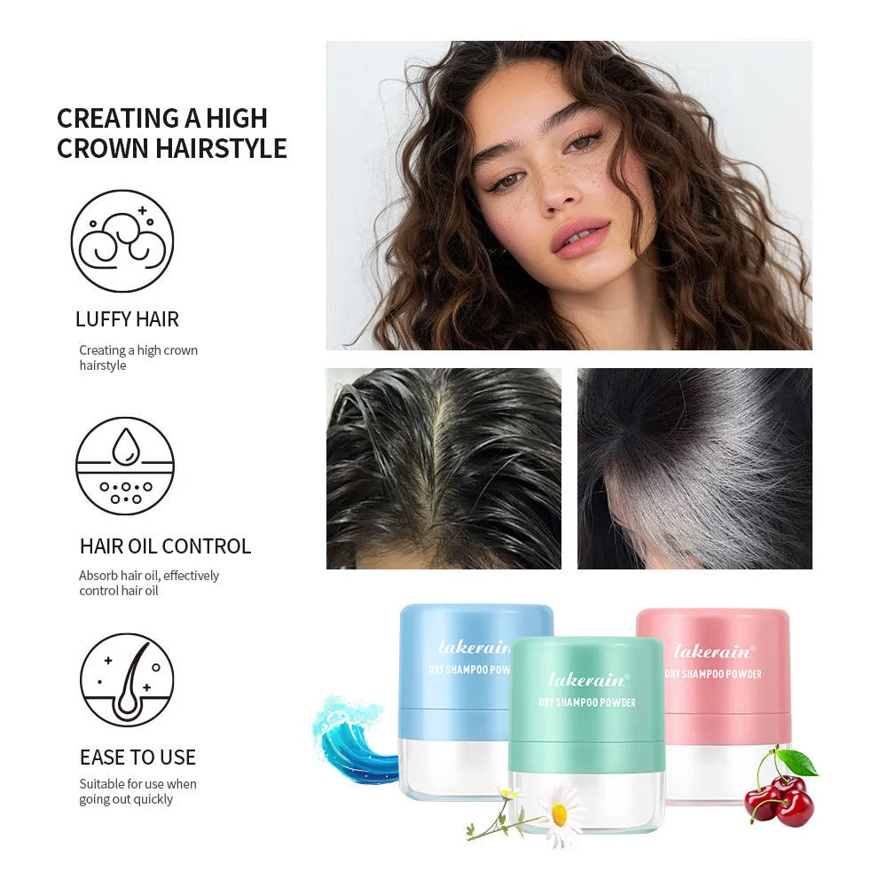 Disposable hair dry cleaning booster powder kit with sponge headband and mirror in 5g size