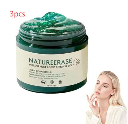 Natureerase Instant Mole Spot Removal Gel 45g tube for facial and body skincare treatment