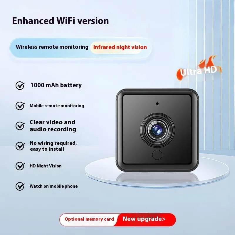 Wireless HD security camera with 360 degree rotation and night vision capability