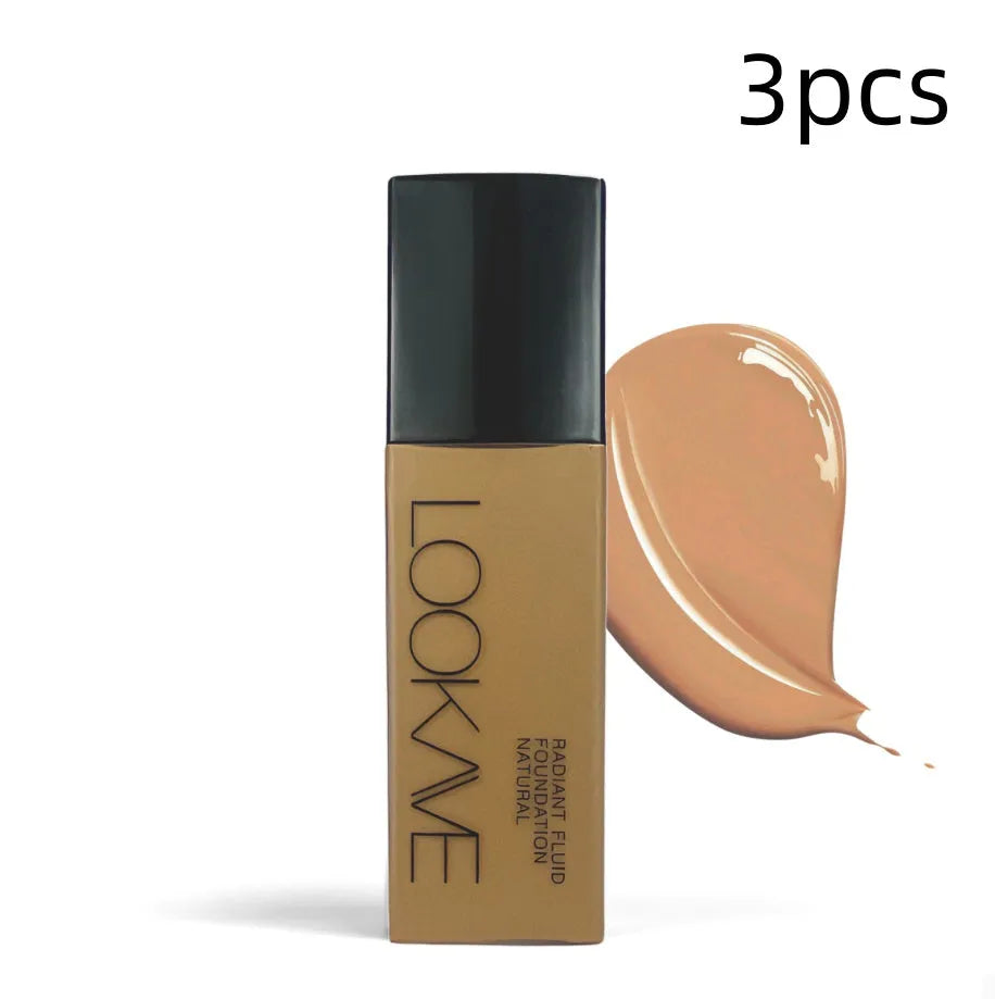 LOOKAVE Matte Liquid Foundation tube in 21c size with shade options LK63C-01 to LK63C-06