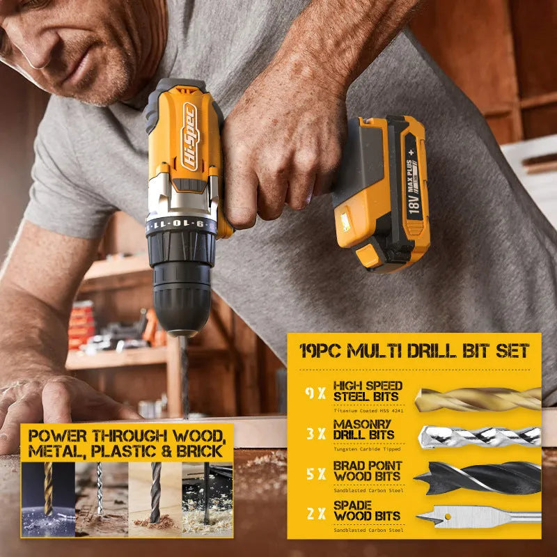 82-piece grey yellow hardware tool combo set for furniture installation with chrome-vanadium steel construction