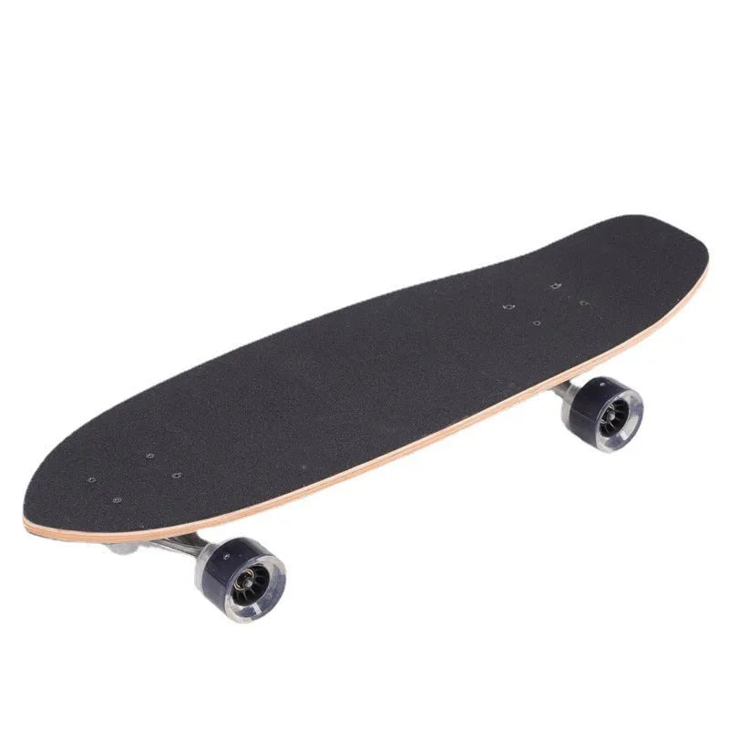White maple wood street scooter with 31-inch deck for urban commuting