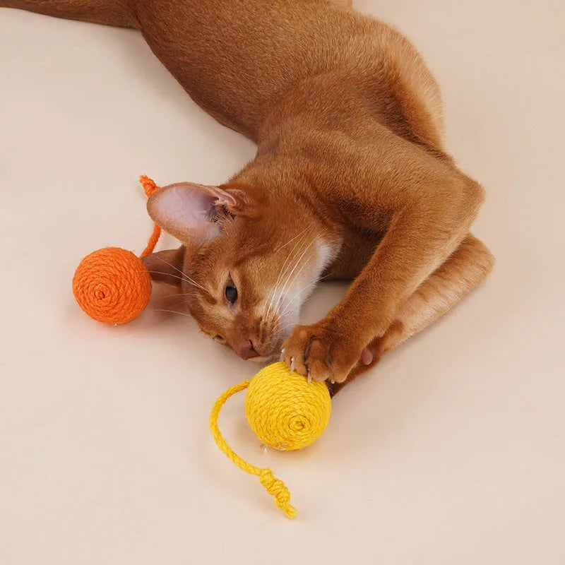 Multi-colour cat teaser stick toy set with bite-resistant catnip ball measuring 255mm by 105mm